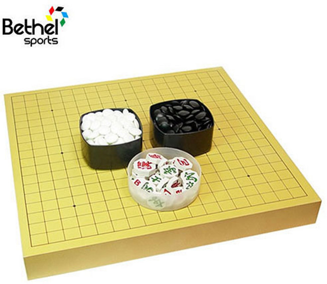 벧엘스포츠 바둑판 4.3cm기원형+바둑알+장기알 세트, 4.3기원+명석+장기알, 1개