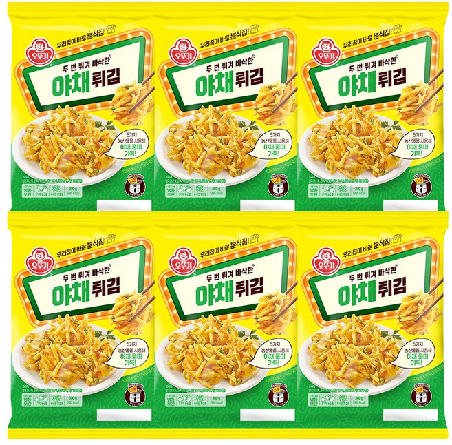 오뚜기 야채튀김 300g 6개