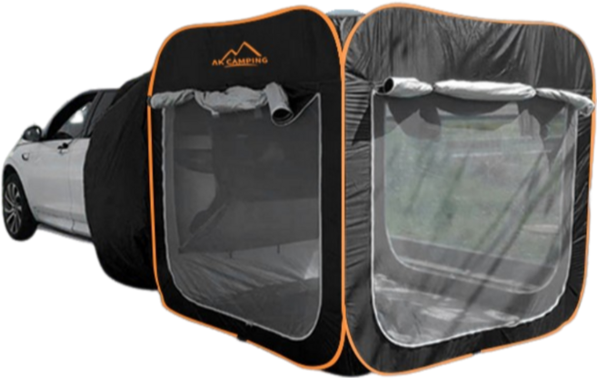 AK CAMPING免搭建車尾帳蓬 車邊帳蓬, 4人