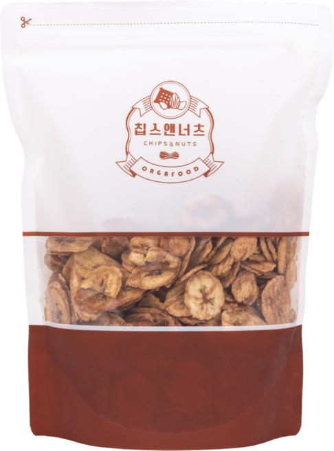 [칩스앤너츠] 구운바나나칩 400g 달콤한 바나나 과자 간단 맥주안주 간식, 1개