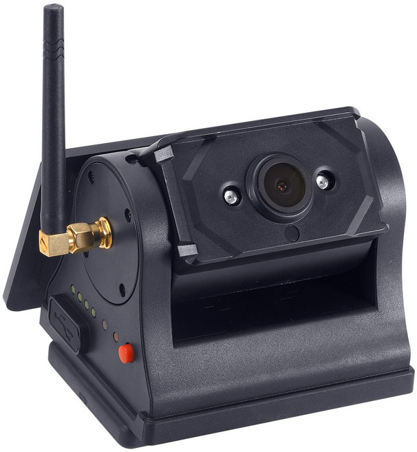 태양광 무선 고화질 후방카메라 자력부착 트럭용 버스 화물차 캠핑카 등 대형차, 블랙, 카메라1대