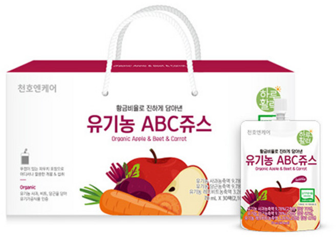 CG 천호엔케어 유기농 ABC쥬스 70ml x 30개입, 30개