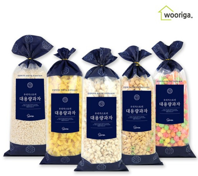 대용량 뻥튀기 3봉 골라담기 강냉이 마카로니 개나리콘 앵두콘 쌀튀밥, 3) 마카로니 300g, 5) 쌀튀밥 400g, 2) 개나리콘 280g