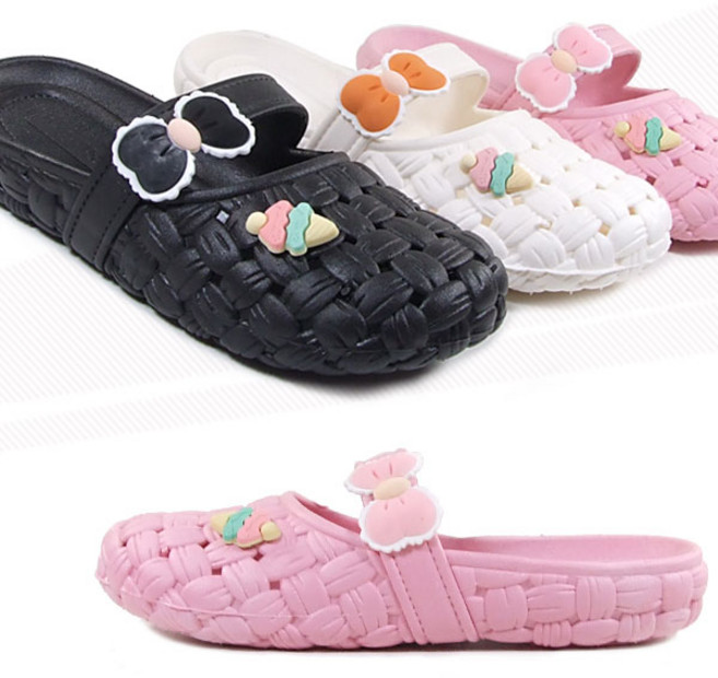 [슈엔몰] SL2366 / 발편한 여성슬리퍼 여름 젤리슈즈 펀칭 블로퍼 레인 아쿠아신발