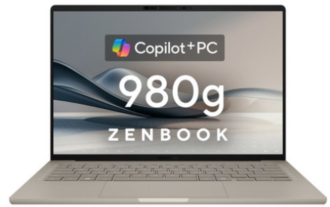 에이수스 2025 젠북 A14 스냅드래곤, WIN11 Home, Jabrisky Beige, 512GB, 16GB, UX3407QA-QD279W