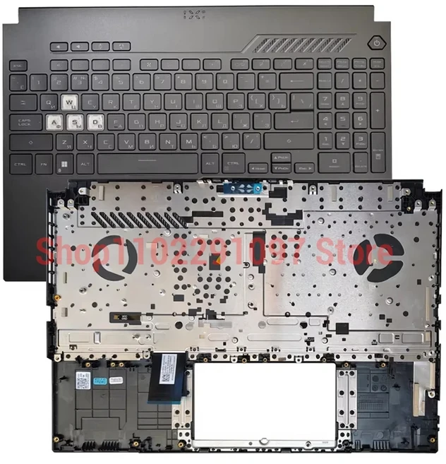 새로운 미국 키보드 RGB 백라이트 ASUS TUF 게이밍 F15 A15 FX507 FX517 FA507 노트북 팜레스트 상단 커버, 01 US RGB backlit