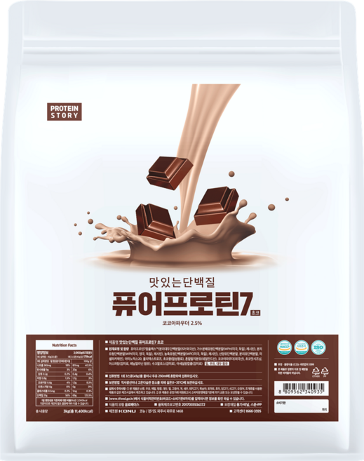 프로틴스토리 맛있는 단백질 퓨어프로틴7 3kg 쇼콜라초코, 1개