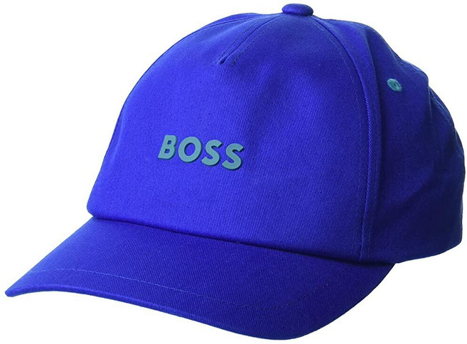 BOSS 남성용 면 트윌 센터 로고 캡 발라드 블루 단일 사이즈