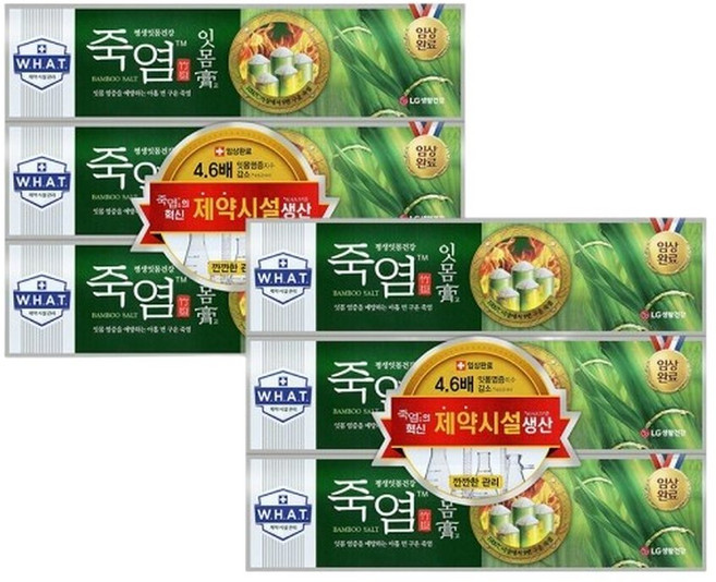 죽염 잇몸고 치약 120gx3x2개, 120g