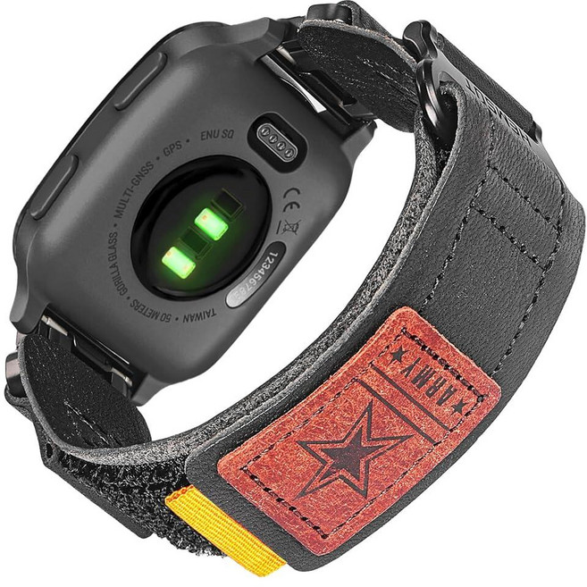 Garmin Venu 2 (Venu 2 전용 Venu 2S /3S) / Venu 3 퀵 핀 시계 밴드와 호환 우븐 루프 디자인의 매우 견고한 나일론 스포츠 스트랩, 블랙/3