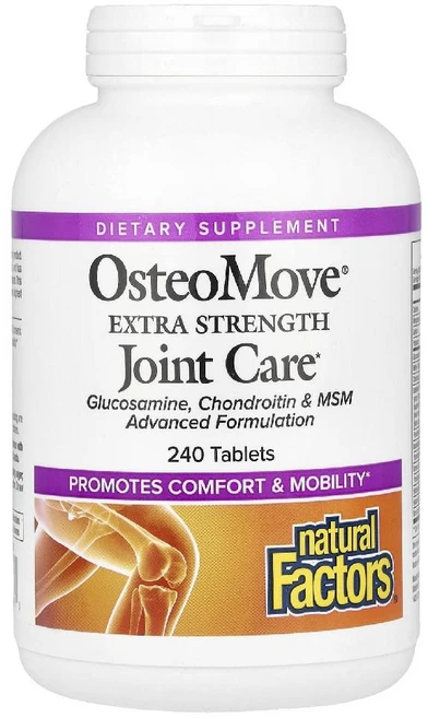 내추럴팩터스 글루코사민 콘드로이친 OsteoMove 타블렛 240정 - 쿠팡