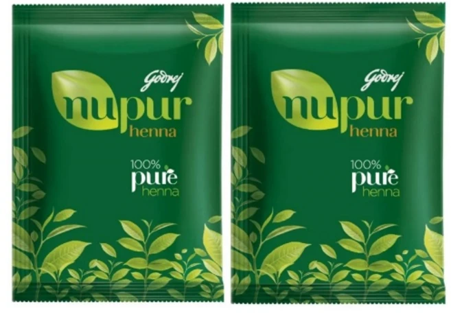 100% 천연 헤나 염색 파우더 가루 400g 2개 Nupur Henna Mehendi Pure for Silky & Shiny Hair - 쿠팡