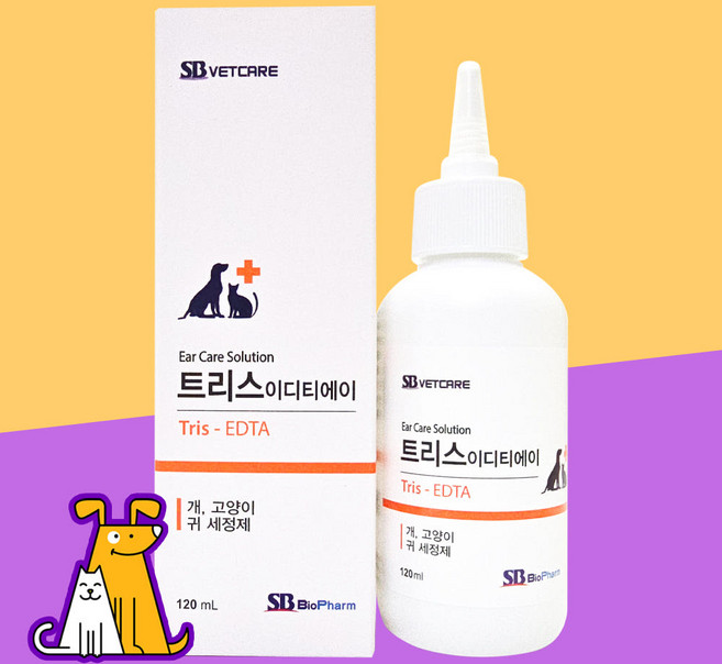 트리스 이디티에이 120ml 강아지고양이 귀세정제, 1개