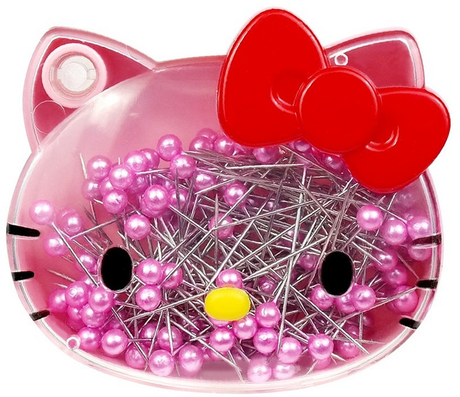 바이하츠 헬로키티 키티 얼굴 케이스 키티 진주핀 130개입 HKAP, 진주핀 130개입 HKAP x 1개