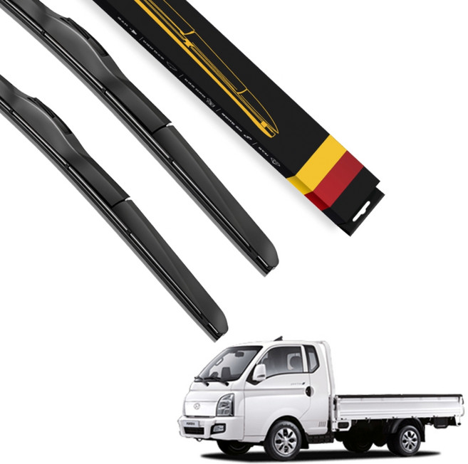 1+1 현대 포터2 1톤 전기차 일렉트릭 전차종 와이퍼 호환 순정형 하이브리드 와이퍼블레이드, SW-포터2/EV/더블캡(04-현재)500+450