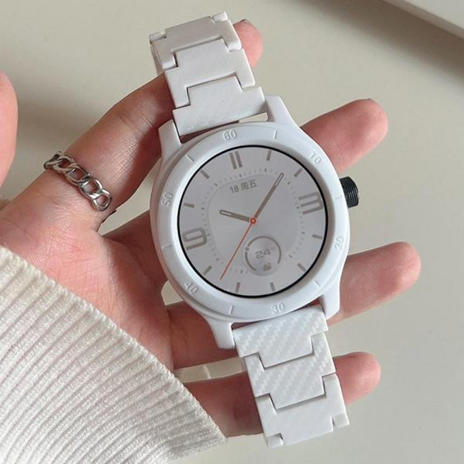 전자 시계 스트랩 시계줄 카본 섬유 밴드 스마트 4 5 6 클래식 46MM 액티브 2 기어 S3 링크 팔찌 워치 GT2 2E 3 프로