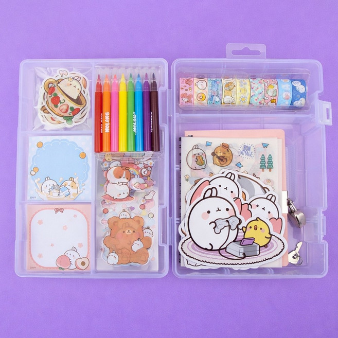 몰랑 시크릿 일기장 다이어리 꾸미기 diy 세트 문구, 단품