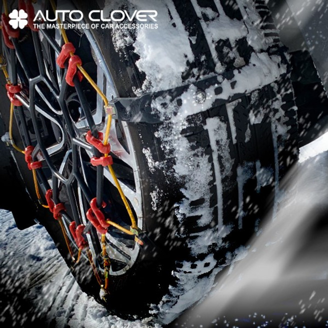 오토크로바 USC 스파이크 블랙 우레탄 스노우 체인 8호 쏘나타 아반떼 티볼리 K3 K5 SM6 전용, 1세트
