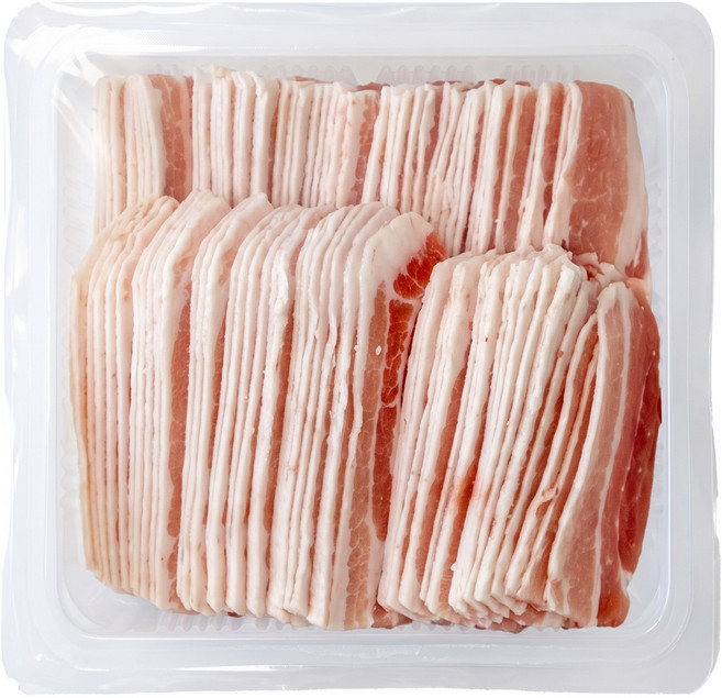 찐신선 펼친 황금두께 2mm 대패삼겹살, 4개, 1kg
