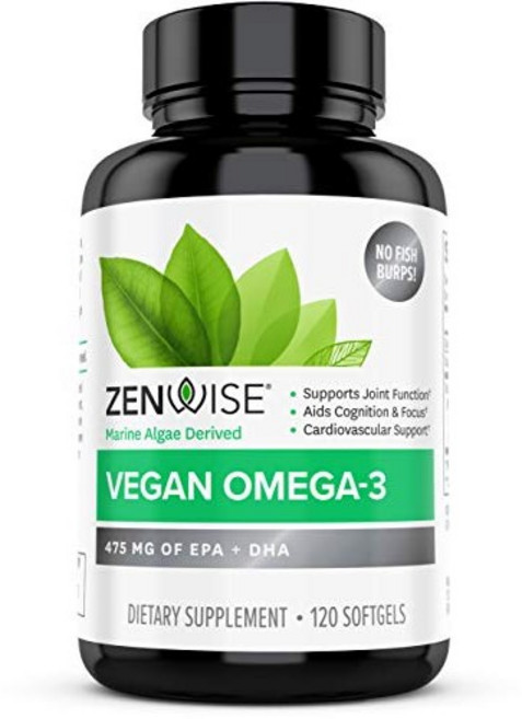 젠와이즈헬스 비건 오메가-3 EPA 150mg & DHA 300mg 소프트젤, 1개, 120정