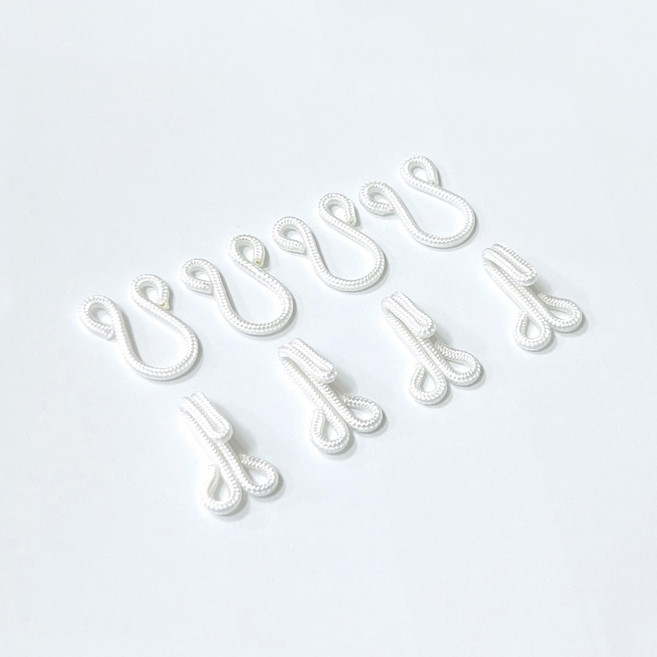 싸개 걸고리 국산 의류걸고리 1쌍, 4개, 화이트