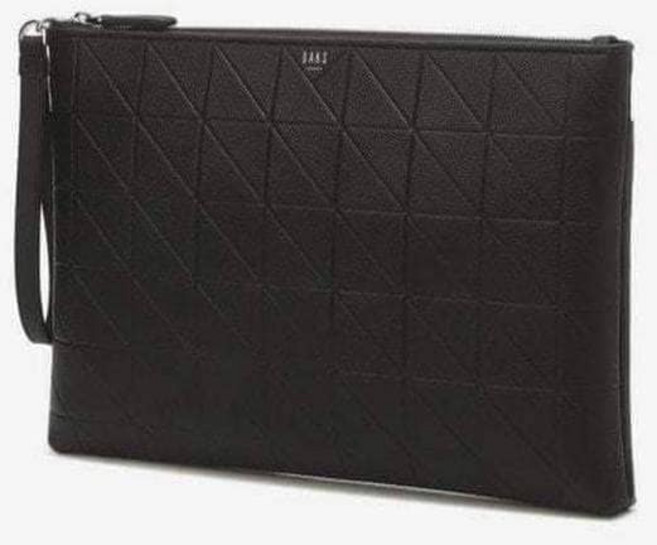 닥스 DBBA6E279BK GRID MAXI그리드 맥시 블랙 그리드 패턴엠보 소가죽 클러치백 RSU743 AFB349