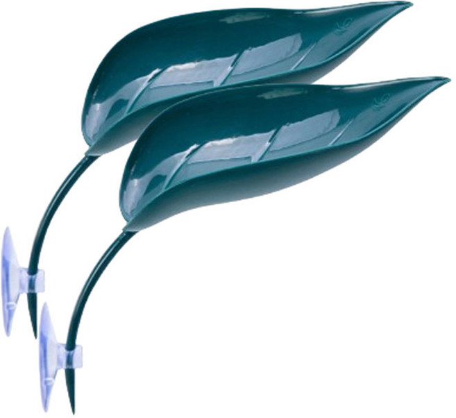 [꼬망구] 크레스티드게코 파충류 도마뱀 인조 나뭇잎 백업, 2개, 그린