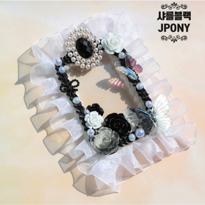 제이포니 데코덴 탑로더 꾸미기 2탄 재료 탑꾸 세트 포토카드 파츠, 45.샤를블랙, 1개, 혼합색상, 200g