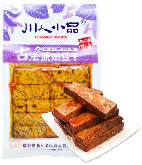 천인 포두부 바베큐맛 건두부 포두부 중국 간식, 1개, 75g