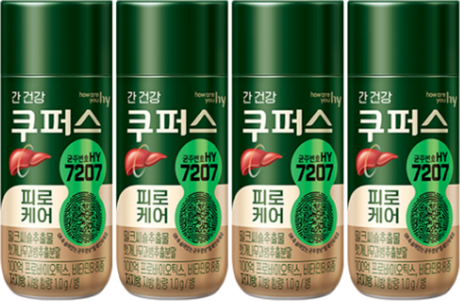 한국야쿠르트 간건강 쿠퍼스 피로케어, 140ml, 10개