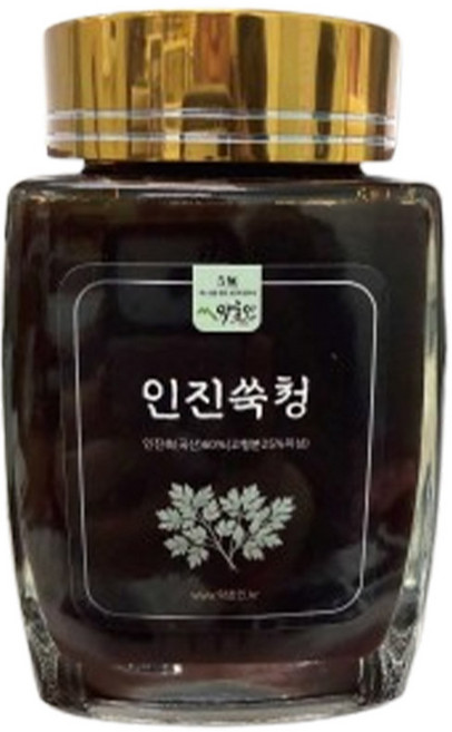 약초인 약초인 국내산 인진쑥청 프리미엄 500g/ 무설탕 무색소 전통방식 인진쑥