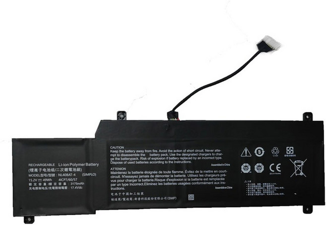 NL40BAT 4 한성 노트북 호환 P650BAT M510 T3TI, 1개