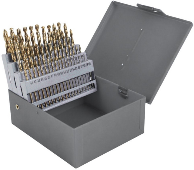 tinduo 코발트 드릴 비트 세트 스텐 드릴비트 철 스텐기리 구리 알루미늄 철판기리 60종, 그레이/55, 1세트