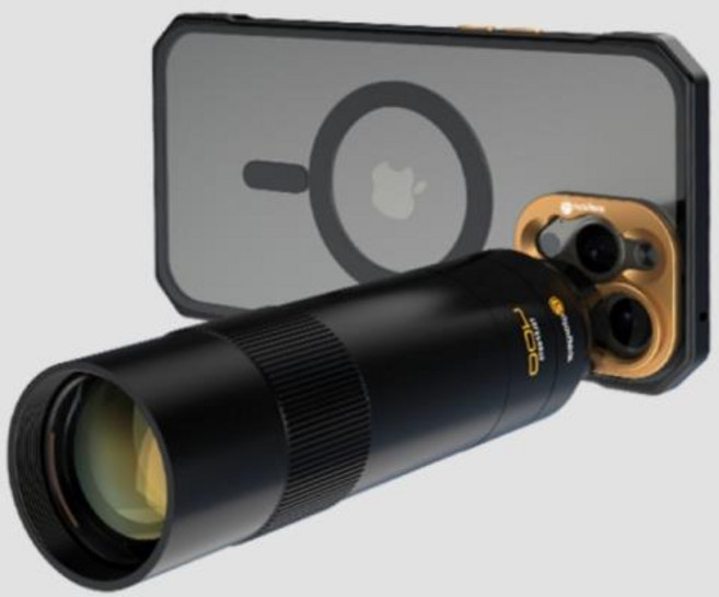 Fotorgear 400Mm 전화 망원 렌즈 17Mm 스마트폰 휴대폰용 전문 사진, 1개