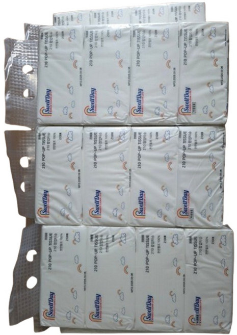 스웰데이 먼지없는 210팝업 미용티슈 210매x28