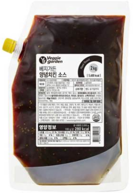 NS홈쇼핑베지가든 양념치킨소스 2kg (식물성) 35762483, 1개