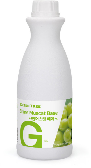 GreenTree 샤인머스캣 에이드 베이스, 1.2kg, 1개