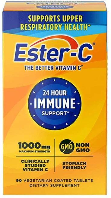 Ester-C Vitamin C 이스터C 비타민 C 1000mg 90베지테리언 타블렛, 90정, 90정 - 쿠팡