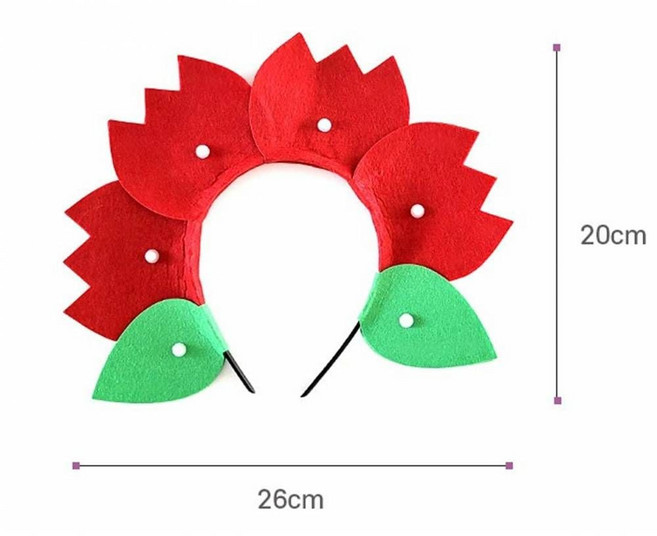 펠트 카네이션 머리띠 어버이날 스승의날 diy 만들기 키트 교구 단체 부모님 선물 할머니선물, 단품