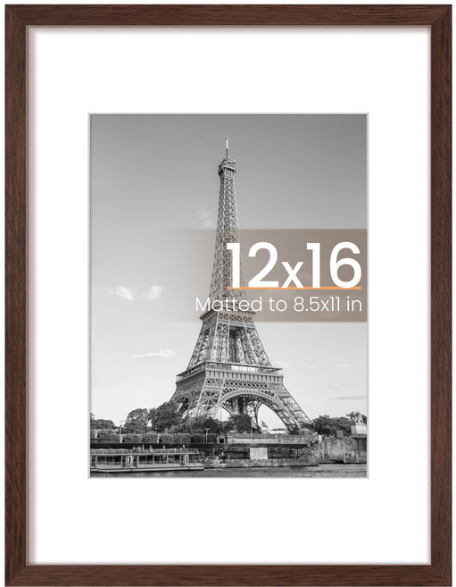 upsimples 베이직 프레임 인테리어 사진 액자 PVC, 1개, 브라운