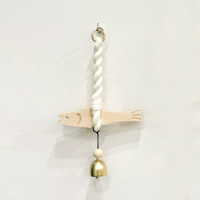 트리오즈 액막이 명태 북어 현관 도어벨 차량용, 1개