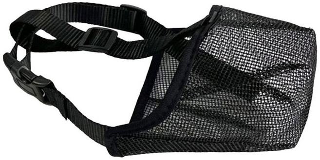 조절 가능한 스트랩이 있는 커버 마스크 메쉬 개용 행동 훈련용, Bla Extra Small, 1개