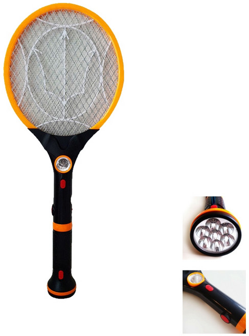 KC인증 충전식 랜턴 전기모기채 해충 모기 퇴치 안전망 안전 전원스위치, LTD308색상랜덤