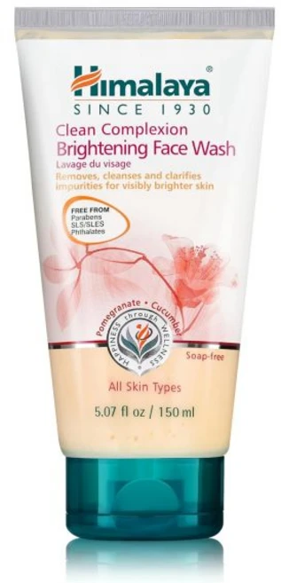 히말라야 클린 안색 브라이트닝 페이스 워시로 맑고 빛나는 피부 그리고 더 고른 피부 톤을 위한 5.07온스, 히말라야 클린 안색 브라이트닝 페이스 워시로 맑고 빛나, 1개, 150ml - 쿠팡