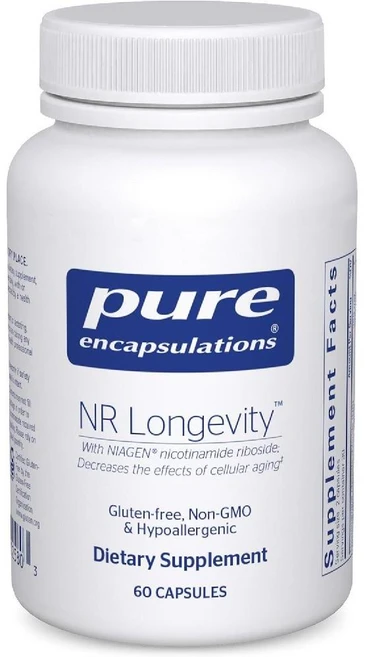 Pure Encapsulations NR Longevity NAD+ 미토콘드리아 기능 보충 NIAGEN 함유 캡슐 60정, 1세트 - 쿠팡
