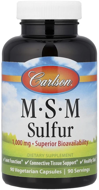 칼슨 MSM 황 1000mg 90 베지캡슐, Carlson 칼슨, MSM 황, 90 채식 캡슐, 2개, 90정 - 쿠팡