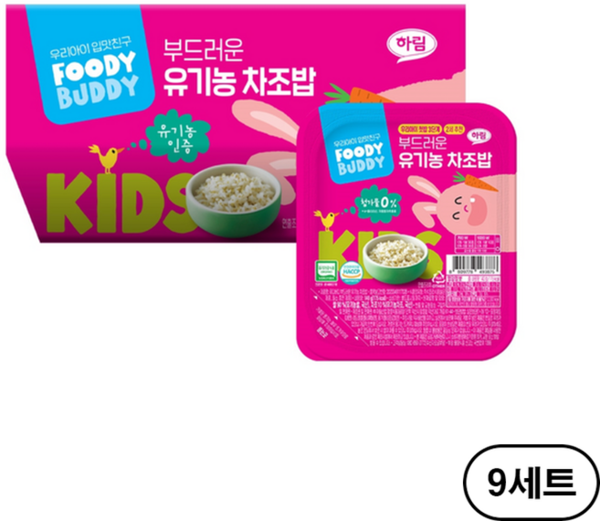 하림 푸디버디 부드러운 유기농 차조밥 140g, 27개