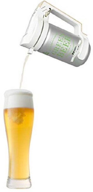 그린 하우스 맥주 서버 스탠드 업 크림 폼 오랜시간 지속 냉동 얼음 팩 충전식 배터리 내장 기타주방가전 가정용, 핸디형 + 화이트 + 1개