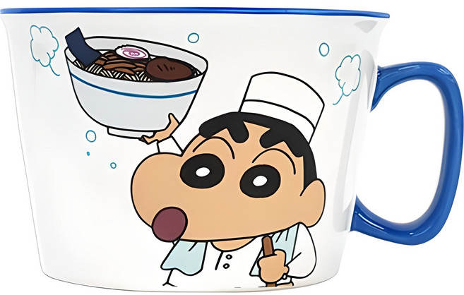 유유 짱구는 못말려 세라믹 면기, 혼합색상, 1개