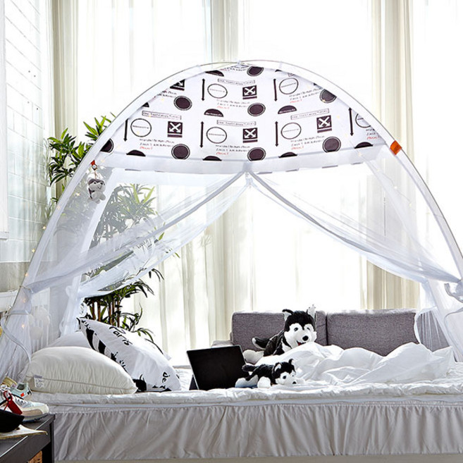 디오 원터치 모기장 프리미엄 침대모기장 거실 야외 촘촘한 방충망, 어썸 지붕형 원터치모기장 2문